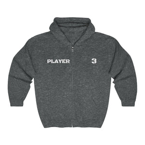 Unisex Heavy Blend™ Full Zip Hooded Sweatshirt Branded Polo Collections on the back